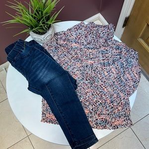 Sweater and jeans coordinating set